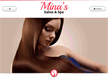 Tablet Screenshot of minassalonandspa.com